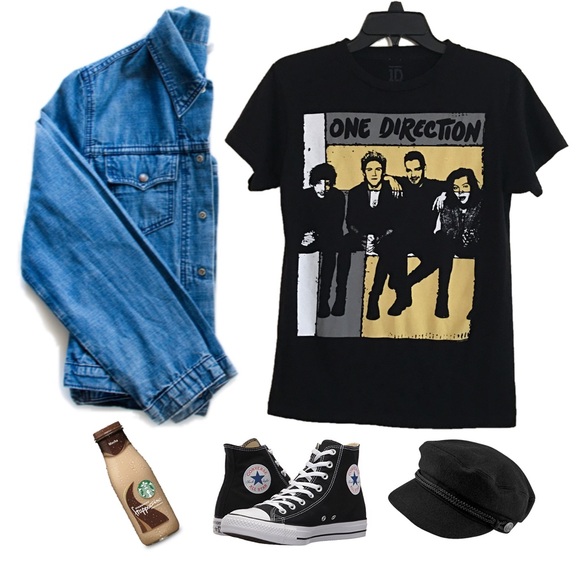 Tops - One Direction graphic band tee A10